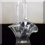 G19. Glass basket-shaped vase. 